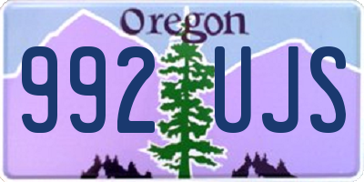 OR license plate 992UJS