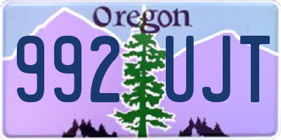 OR license plate 992UJT