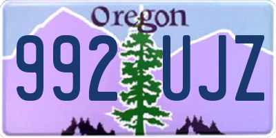 OR license plate 992UJZ