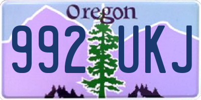 OR license plate 992UKJ