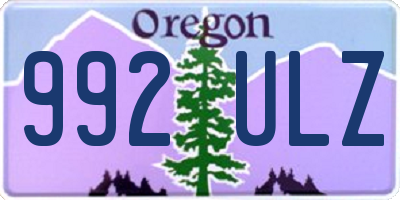 OR license plate 992ULZ