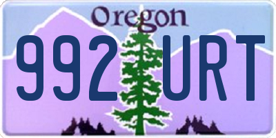 OR license plate 992URT