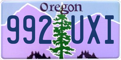 OR license plate 992UXI