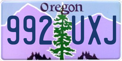 OR license plate 992UXJ