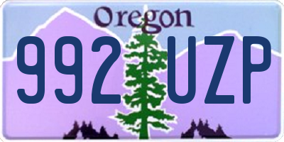 OR license plate 992UZP