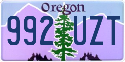 OR license plate 992UZT