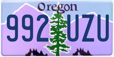OR license plate 992UZU