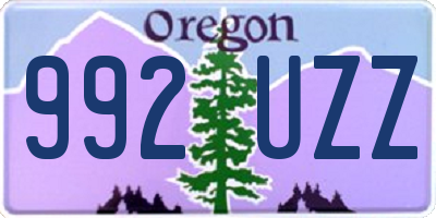 OR license plate 992UZZ
