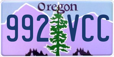 OR license plate 992VCC