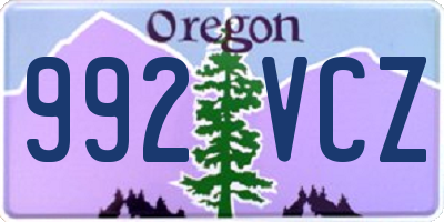 OR license plate 992VCZ