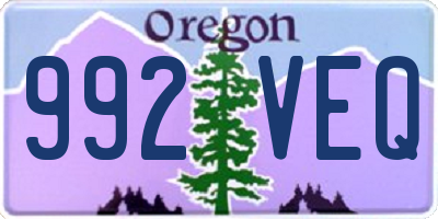 OR license plate 992VEQ
