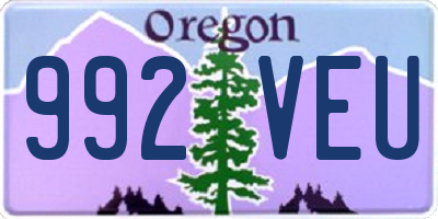 OR license plate 992VEU