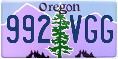 OR license plate 992VGG