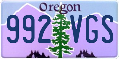 OR license plate 992VGS