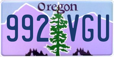 OR license plate 992VGU