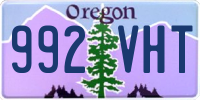OR license plate 992VHT