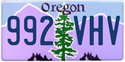 OR license plate 992VHV