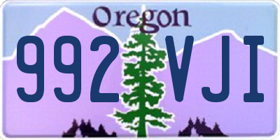 OR license plate 992VJI