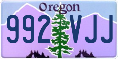 OR license plate 992VJJ