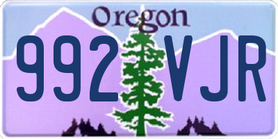 OR license plate 992VJR