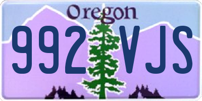 OR license plate 992VJS