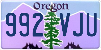 OR license plate 992VJU