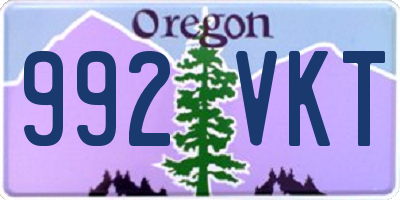 OR license plate 992VKT