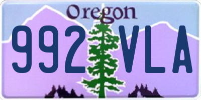 OR license plate 992VLA