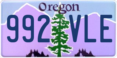 OR license plate 992VLE
