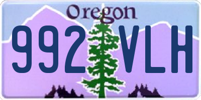 OR license plate 992VLH