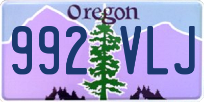 OR license plate 992VLJ