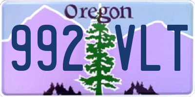 OR license plate 992VLT