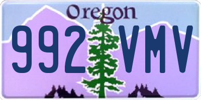 OR license plate 992VMV