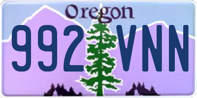 OR license plate 992VNN