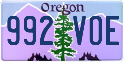 OR license plate 992VOE