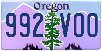 OR license plate 992VOO