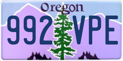 OR license plate 992VPE
