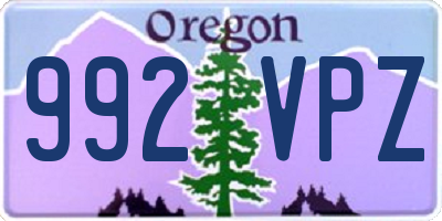 OR license plate 992VPZ