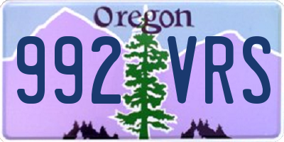 OR license plate 992VRS