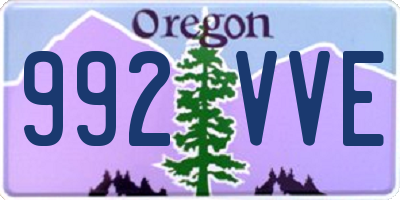 OR license plate 992VVE