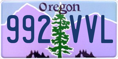 OR license plate 992VVL