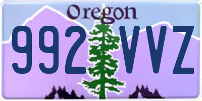 OR license plate 992VVZ