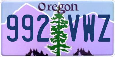 OR license plate 992VWZ