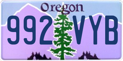 OR license plate 992VYB