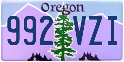 OR license plate 992VZI