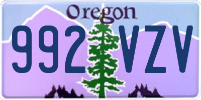 OR license plate 992VZV