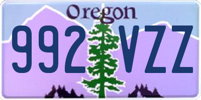 OR license plate 992VZZ