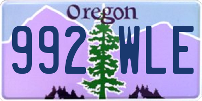 OR license plate 992WLE