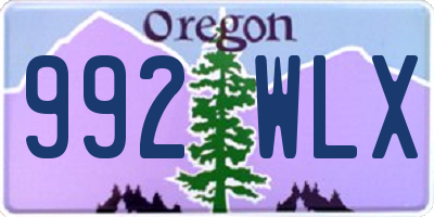 OR license plate 992WLX