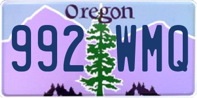 OR license plate 992WMQ